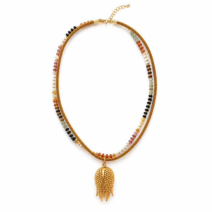 Gold Turkish Tulip Necklace (SURPRISE)