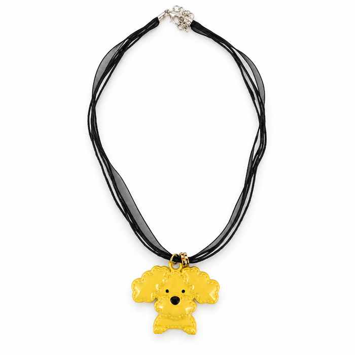 Puppy Necklace Yellow + Black (SURPRISE)