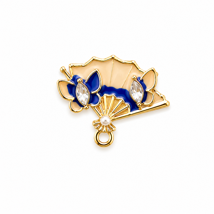 Blue Cream Japanese Fan Charm (SURPRISE) JAPAN