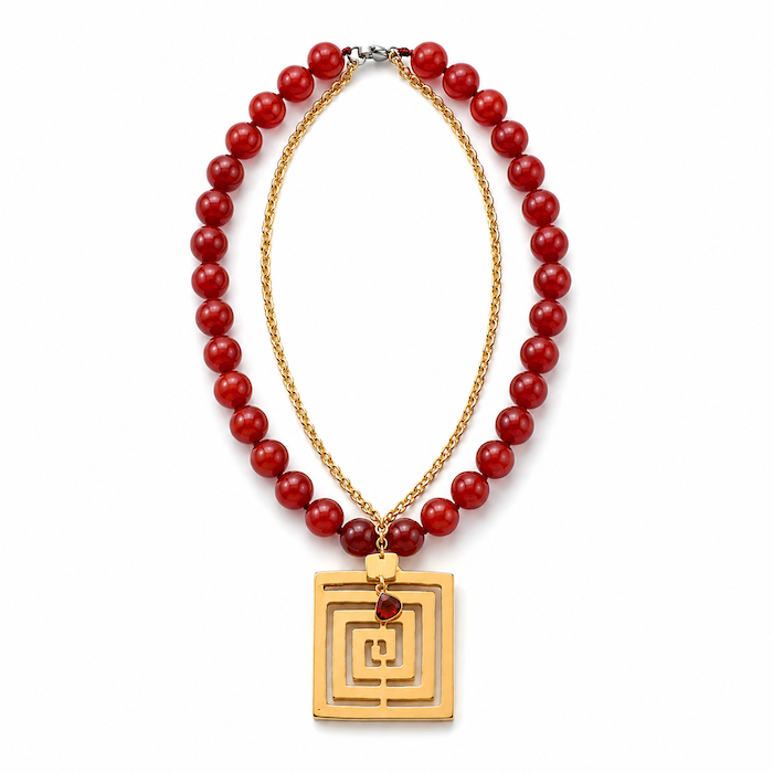 Carnelian Underground City Necklace (SURPRISE)