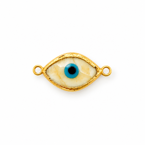 Turkish Handmade Glass Evil Eye Connector Charm (SURPRISE)