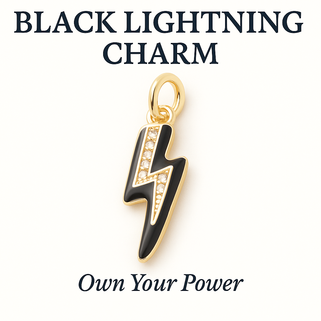 Black Lightning Charm - Own Your Power