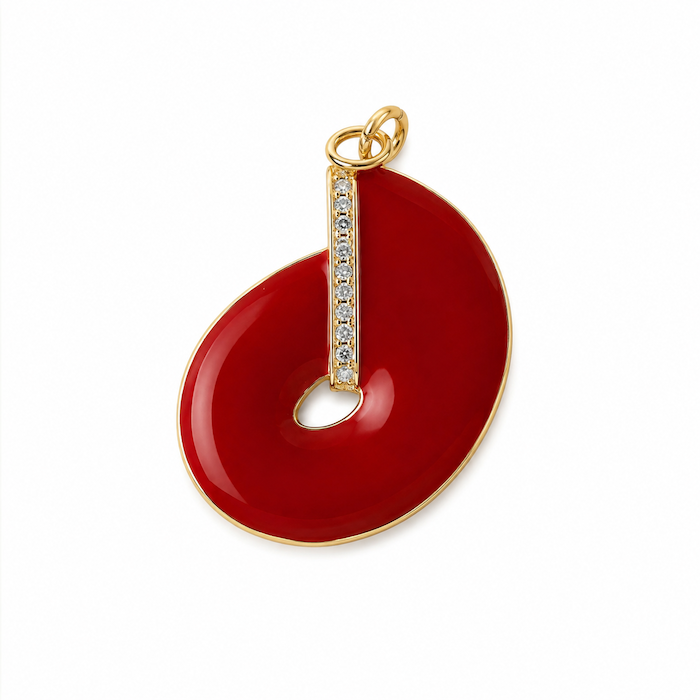 Red Art Swirl Charm (SURPRISE)