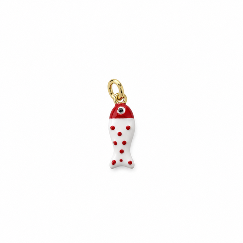 Polka Dot Fish Charm