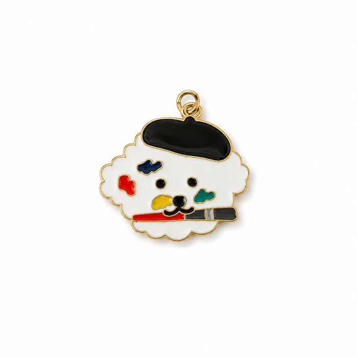 Dog Painter Charm (SURPRISE)