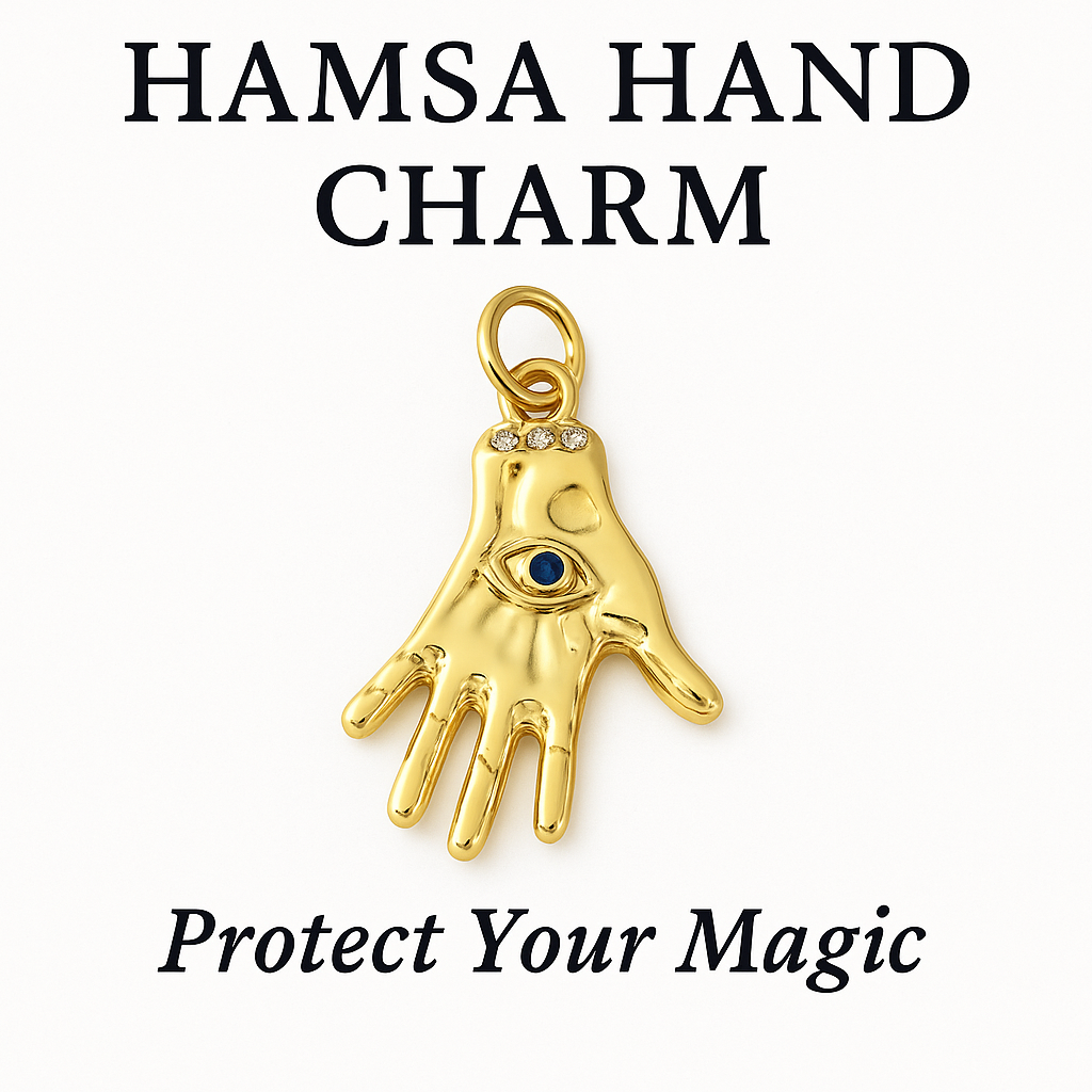 Mini Hamsa Hand Charm GOLD – Protect Your Magic