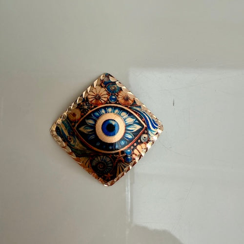 Turkish Floral Evil Eye Charm COPPER (SURPRISE)