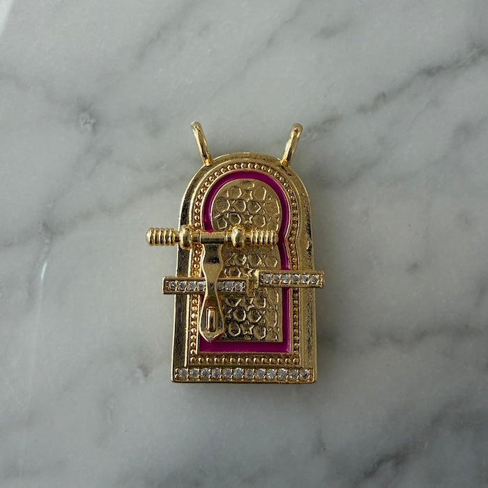 Magenta Door Charm