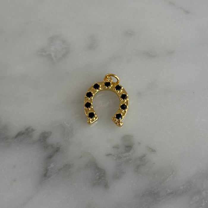 Black Crystal Horseshoe Charm (SURPRISE)