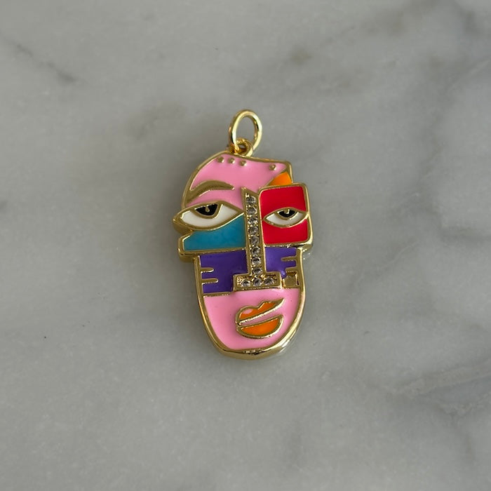 Pink Picasso Face Charm (SURPRISE)