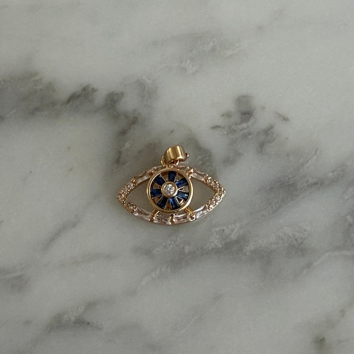 Interactive Spinning Gold Evil Eye Charm (SURPRISE)