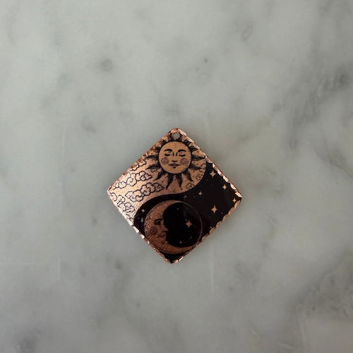 Turkish Duality Sun Moon Charm COPPER (SURPRISE)