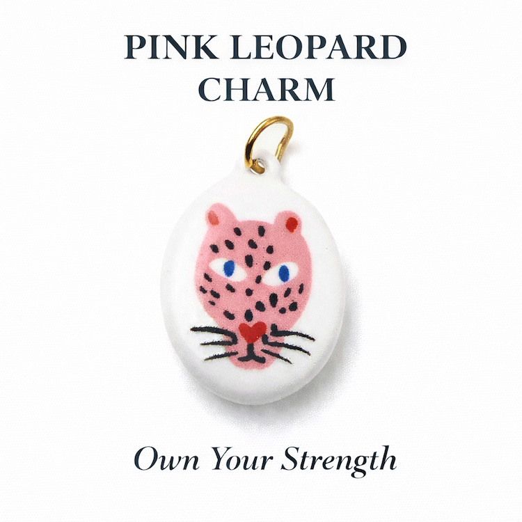 Pink Leopard Charm