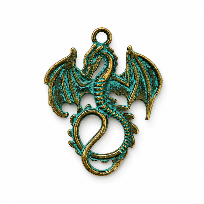 Dragon Charm - Antiqued Finish (SURPRISE)