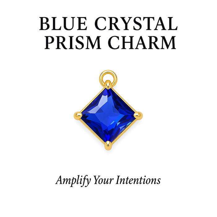 Blue Crystal Prism Charm