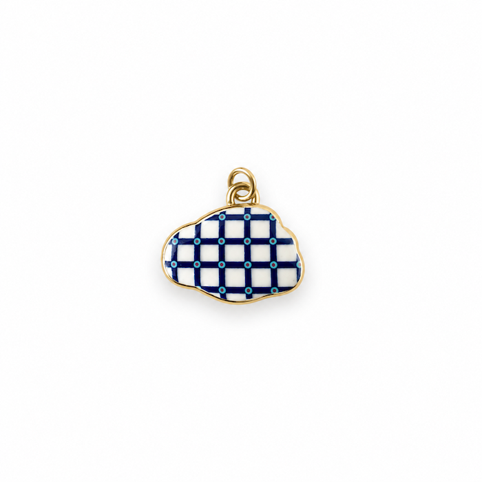 Blue Grid Cloud Charm (SURPRISE)