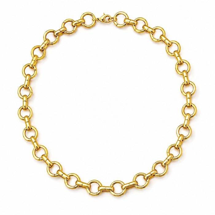 Flat Circle Necklace Bundle - (Chain + 6 Charms) TT LIVE