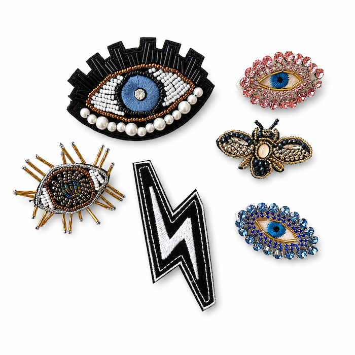 Beaded Bee Crystal Brooch (CORE COLLECTION)