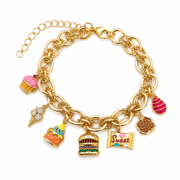 Infinity Loops Bracelet Bundle - (Chain + 4 Charms) TT LIVE