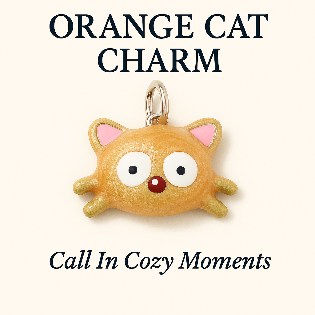 Orange Cat Charm - Call In Cozy Moments
