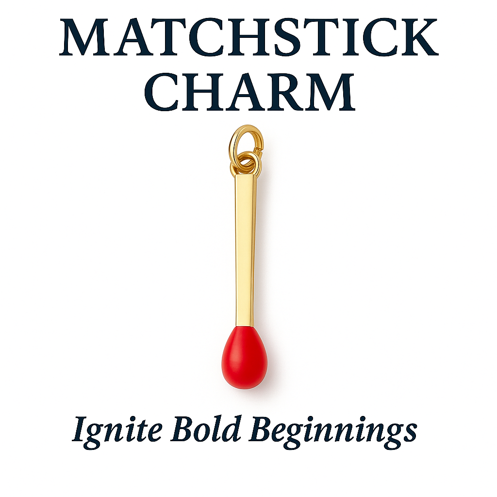 Red Matchstick Charm - Ignite Bold Beginnings