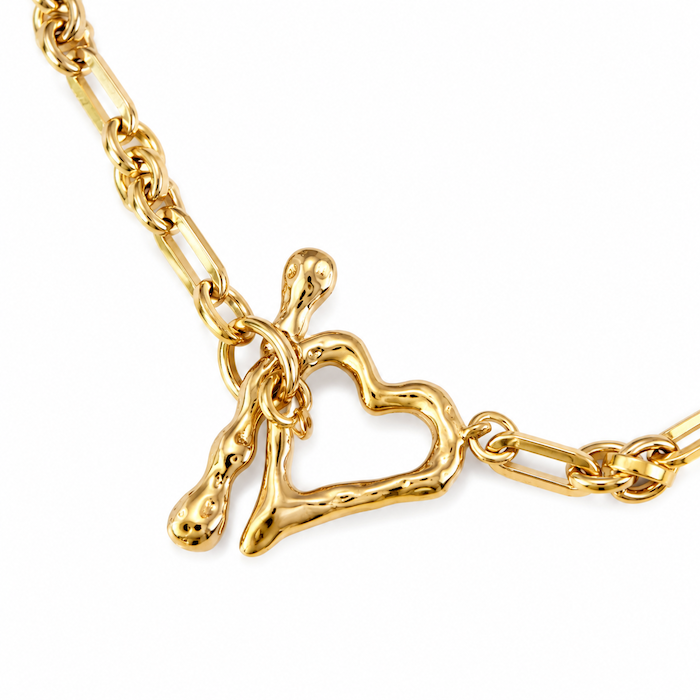 Heart Toggle Twist Necklace Bundle (Chain + 5 Charms) - TT PICK CHARMS LIVE