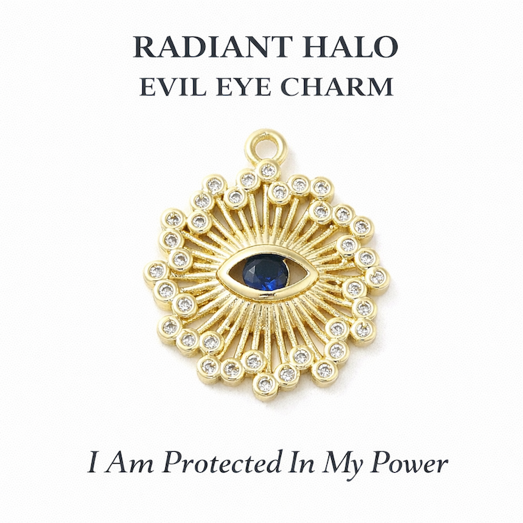 Radiant Halo Evil Eye Charm