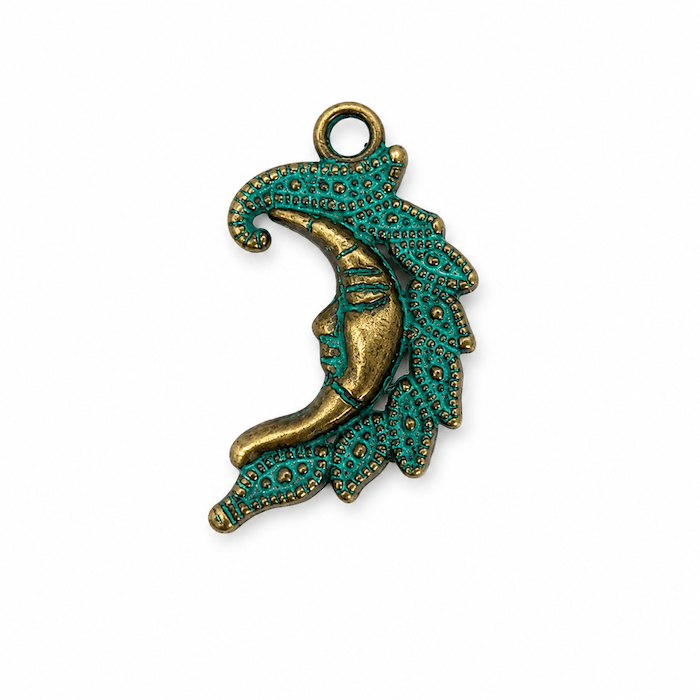 Half Moon Crescent Charm - Antiqued Finish (SURPRISE)