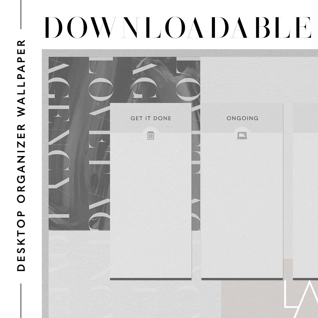 Stylish Desktop Organizer Wallpaper