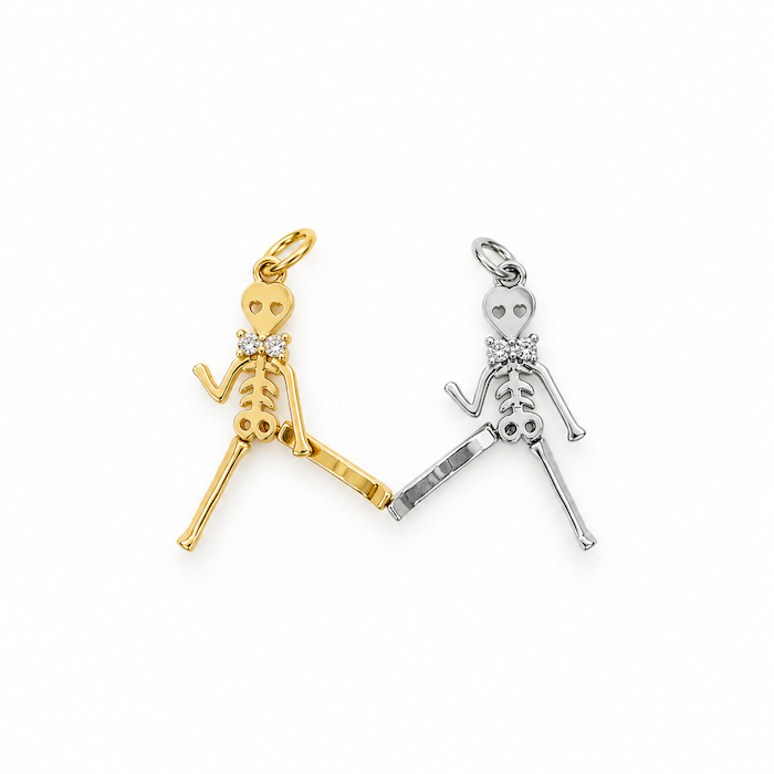 Moveable Skeleton Besties Charm Set (SURPRISE) (2 CHARMS)
