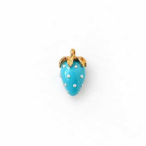 Beautiful Blue Strawberry Charm