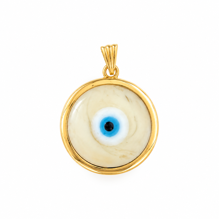 Turkish Handmade Glass Evil Eye Medallion Charm (SURPRISE)