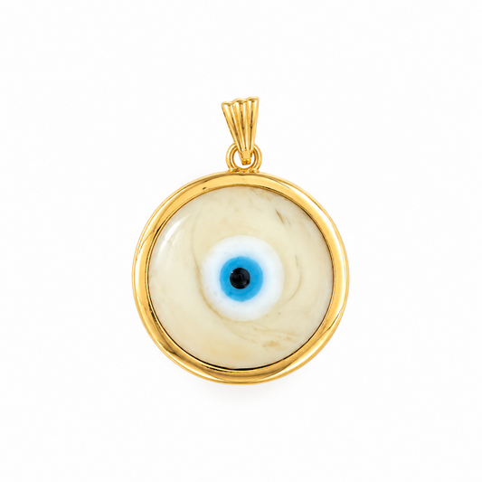 Turkish Handmade Glass Evil Eye Medallion Charm (SURPRISE)