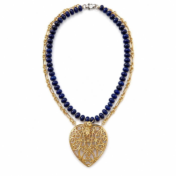 Turkish Heart Lapis Necklace (SURPRISE)