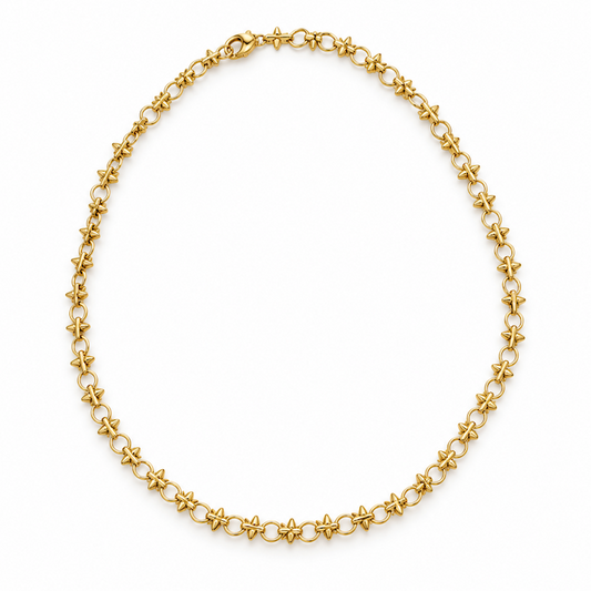 Spike Circle Necklace Bundle - (Chain + 4 Charms) TT LIVE