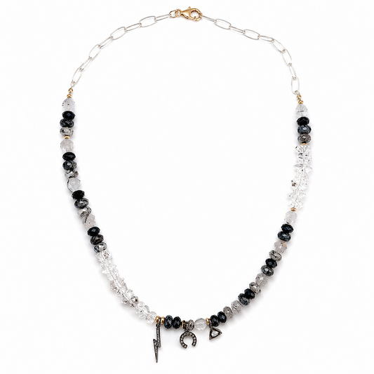 Luck is on Her Side - Diamond Gemstone Necklace (STUDIO COLLECTION)
