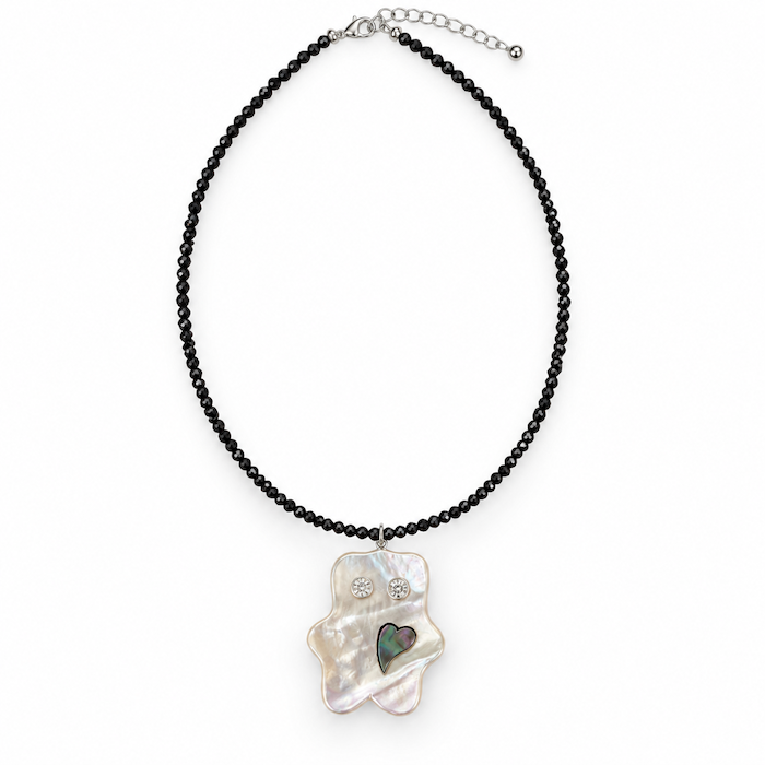 Mother of Pearl Stardust Bear Necklace (PREORDER ONLY)