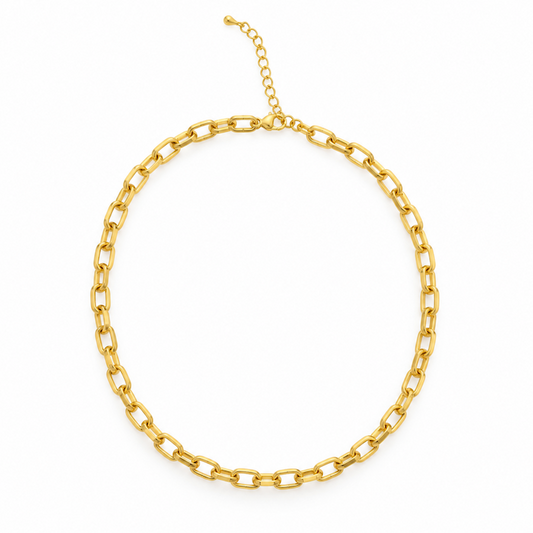 Large Link Thick Rolo Gold Necklace Bundle - (Chain + 5 Charms) TT LIVE