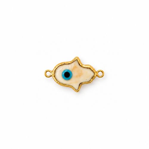 Turkish Handmade Glass Hamsa Connector Charm (SURPRISE)