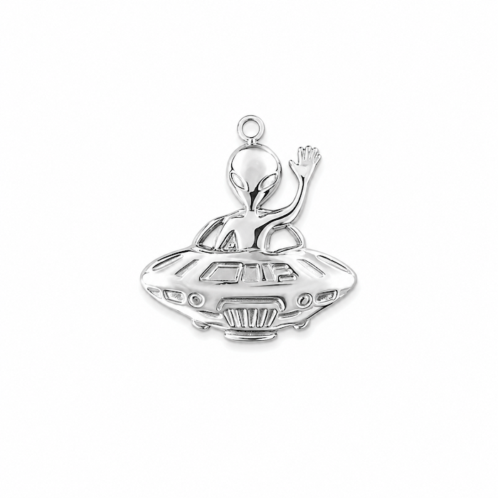 Silver Alien Charm (SURPRISE)