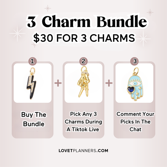 3 CHARM BUNDLE - Pick Your Charms TT LIVE