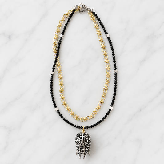 Silver Turkish Tulip Necklace (SURPRISE)