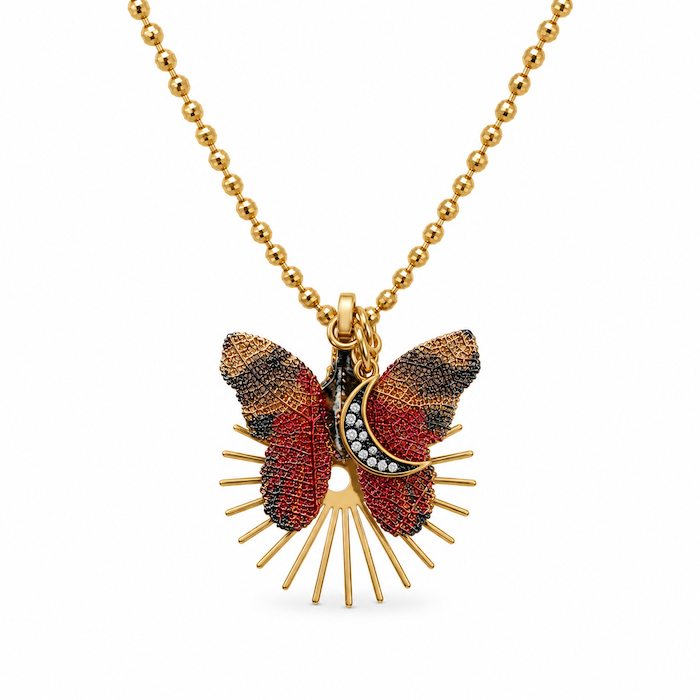 Crimson Eclipse Butterfly Necklace (SURPRISE)