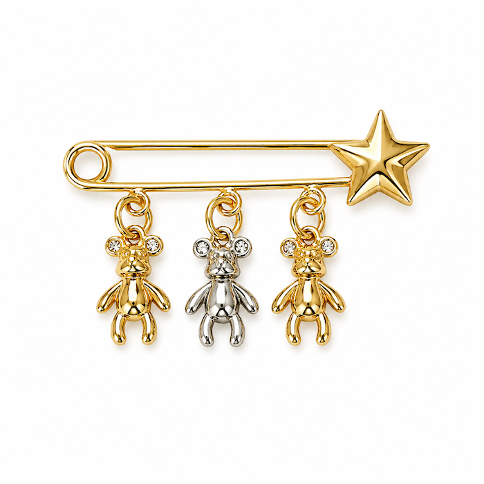 Mini Artsy Bear Brooch (CORE COLLECTION)