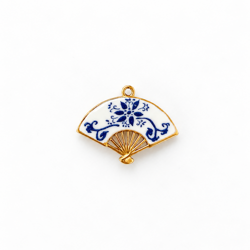 Blue + White Fan Charm (SURPRISE)