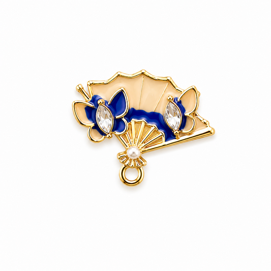Blue Cream Japanese Fan Charm (SURPRISE) JAPAN