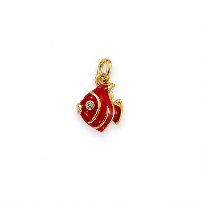 Red Angel Fish Charm