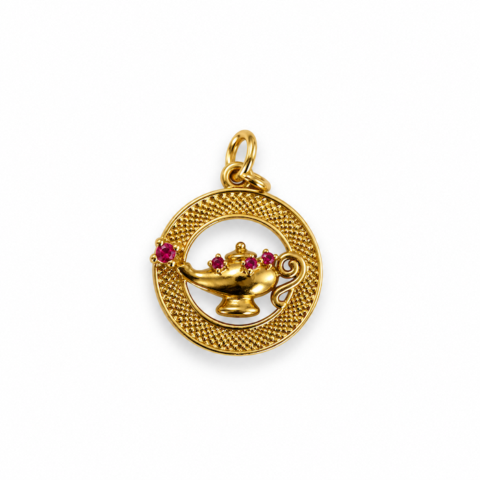 Genie Lamp Medallion Charm