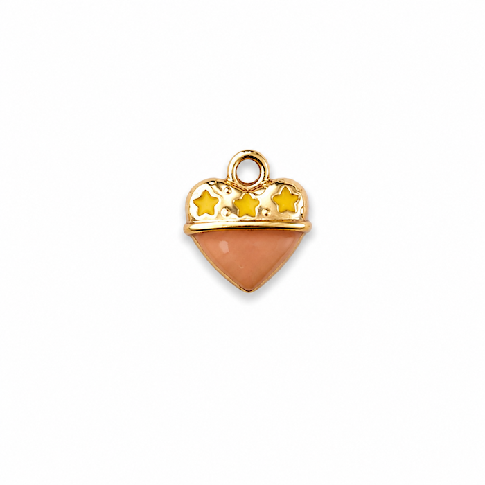 Dainty Yellow Star Heart Charm (SURPRISE) JAPAN