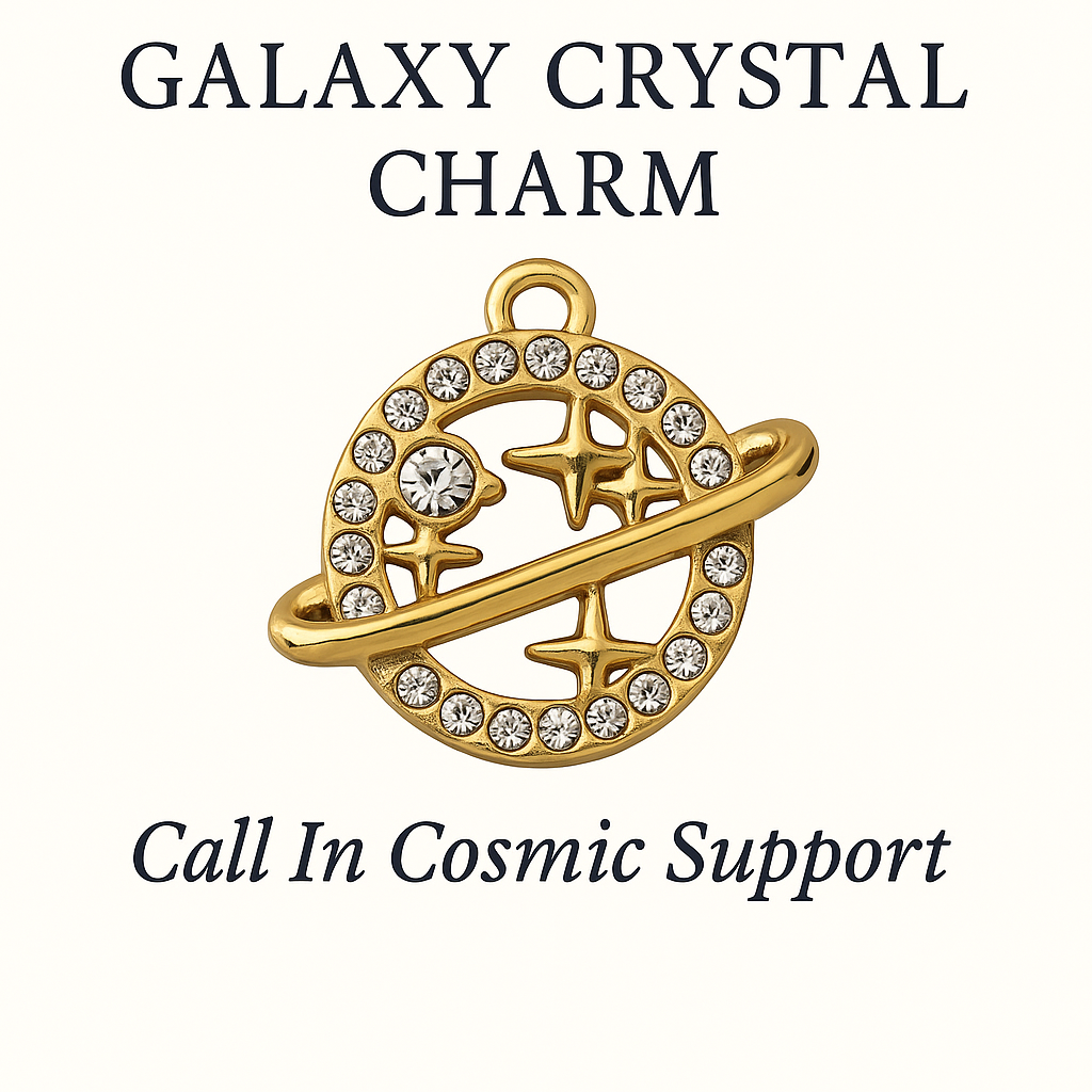 Crystal Galaxy Charm - Call In Cosmic Support